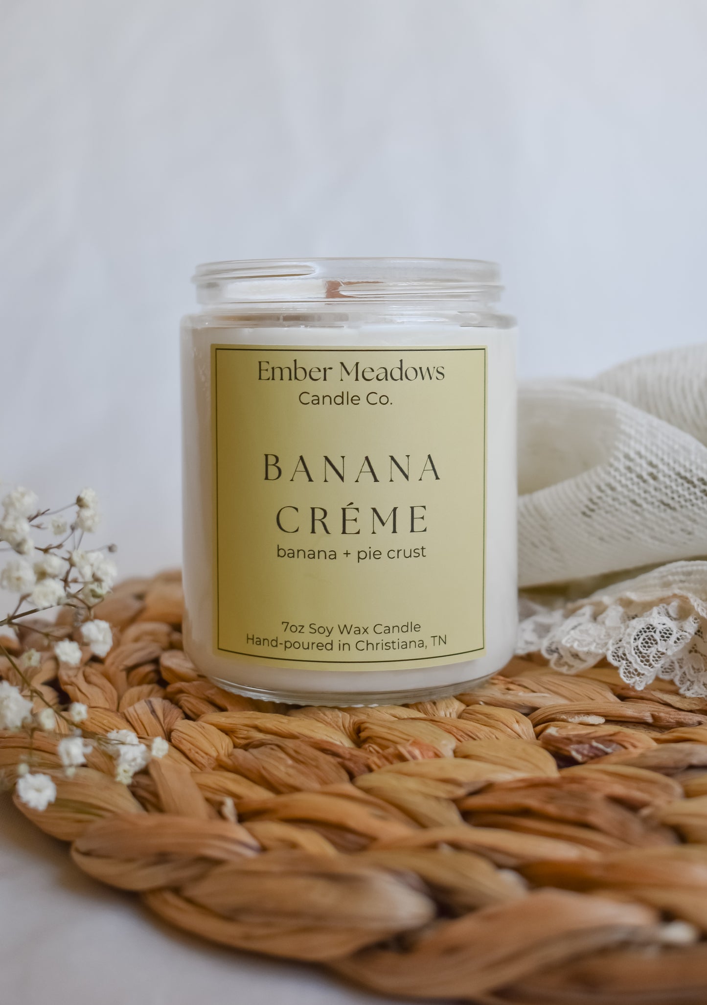Banana Crème 7oz. Soy Candle
