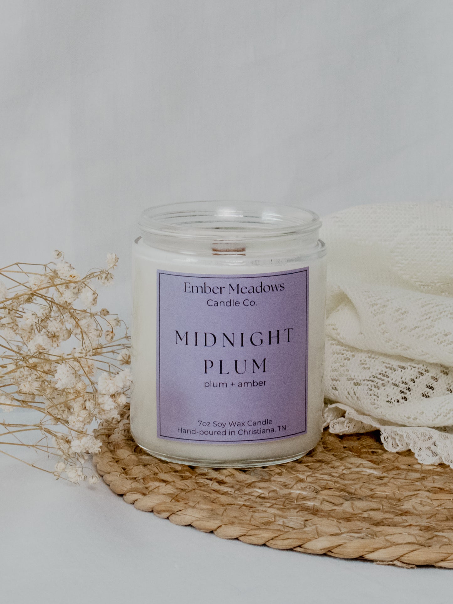 Midnight Plum 7oz. Soy Candle
