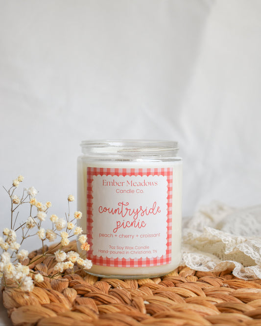 Countryside Picnic 7oz. Soy Wax Candle