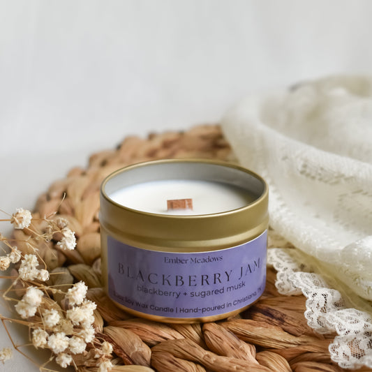 Blackberry Jam 3.3oz Travel Tin Candle