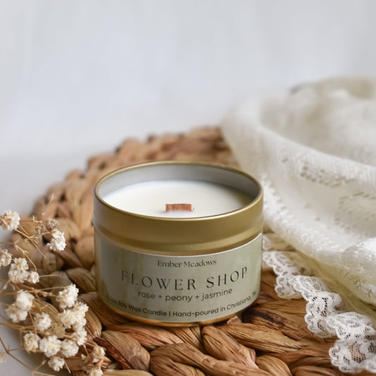 Flower Shop 3.3oz travel Tin Candle