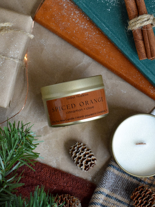 Spiced Orange 3.3oz Travel Tin Candle
