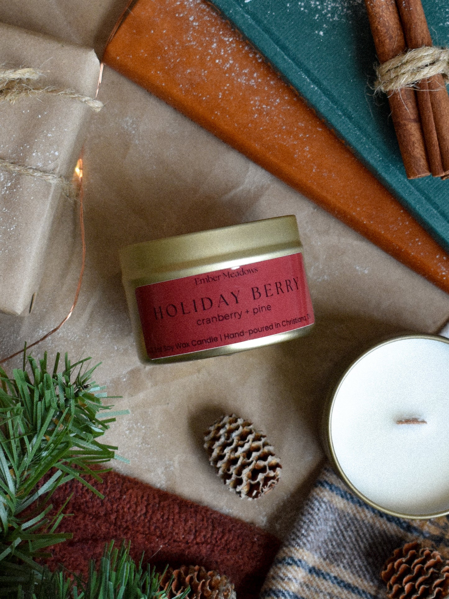 Holiday Berry 3.3oz Travel Tin Candle
