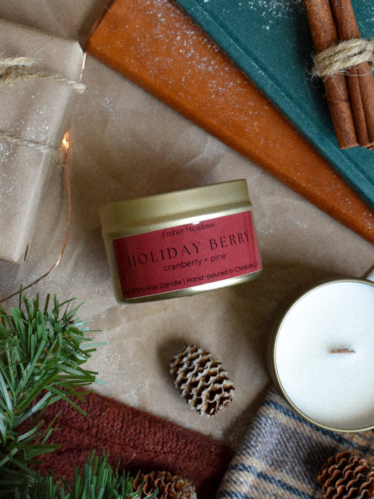 Holiday Berry 3.3oz Travel Tin Candle