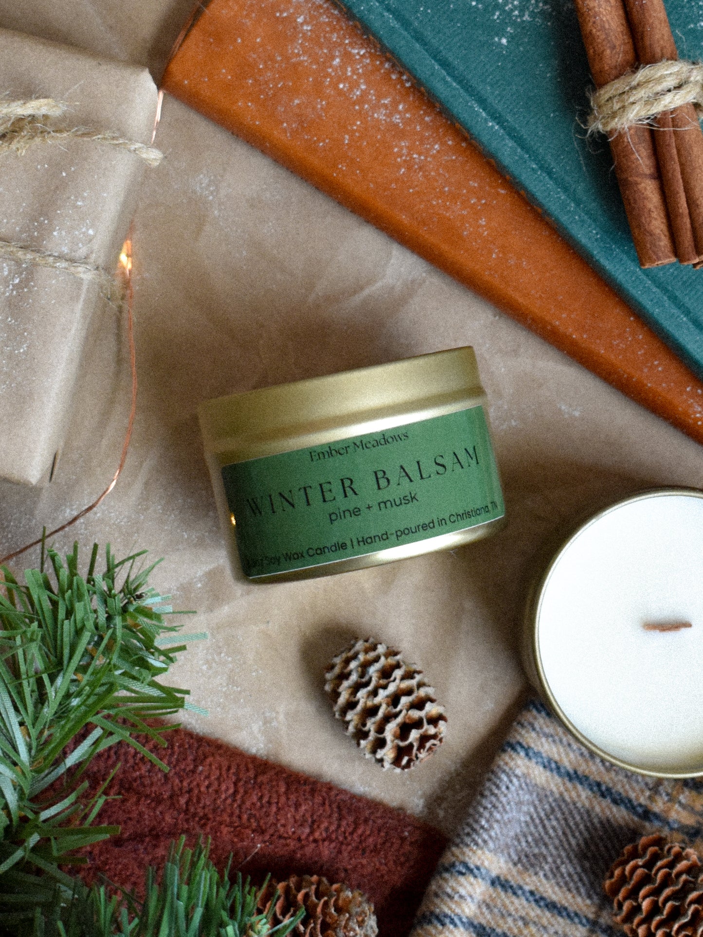 Winter Balsam 3.3oz Travel Tin Candle