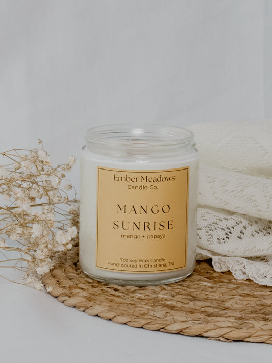 Mango Sunrise Soy Candle